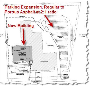 Wenthe-Davidson Proposed Construction with Porous Asphalt Pavement