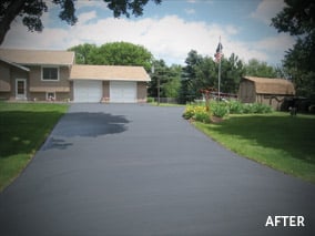 before sealcoating driveway