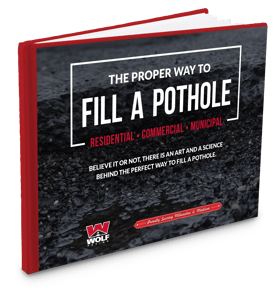 how to fill a pothole 