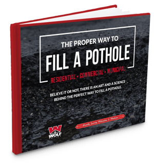 how to fill a pothole