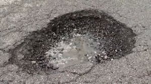 how to fill a pothole